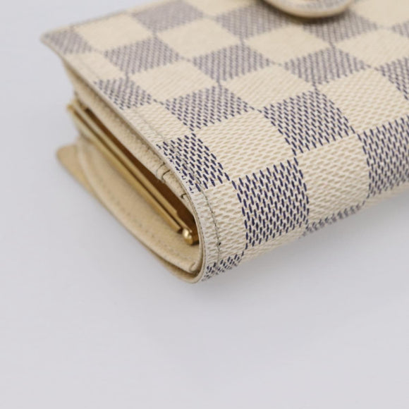 LOUIS VUITTON Damier Azur Portefeuille Viennois Wallet N61676 LV Auth 205857V