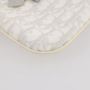 Christian Dior Romantic Accessory Pouch PVC Leather White Silver Auth 205858V-16