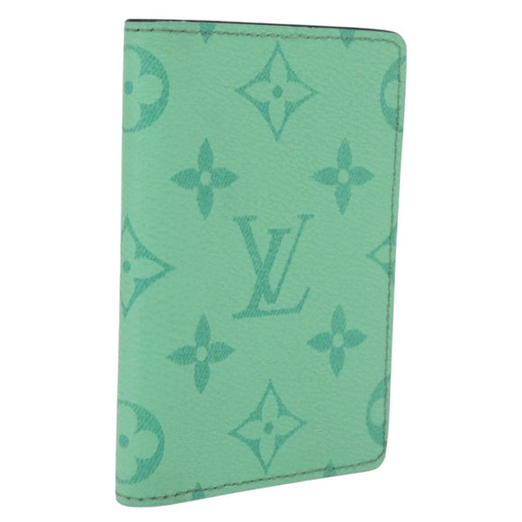 LOUIS VUITTON Organizer Dupoch Card Case Mint Green M27652 LV Auth 205859M