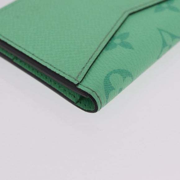 LOUIS VUITTON Organizer Dupoch Card Case Mint Green M27652 LV Auth 205859M