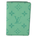 LOUIS VUITTON Organizer Dupoch Card Case Mint Green M27652 LV Auth 205859M-2