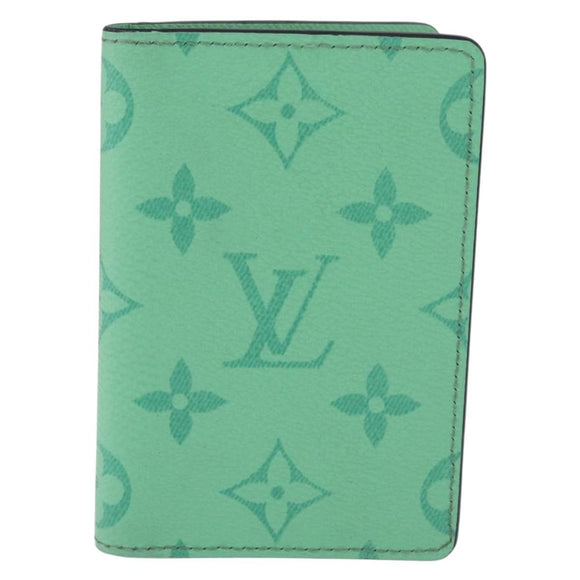 LOUIS VUITTON Organizer Dupoch Card Case Mint Green M27652 LV Auth 205859M