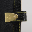 LOUIS VUITTON Suhari Agenda PM Partner Planner Leather Black R21031 Auth 205860A-17