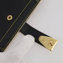 LOUIS VUITTON Suhari Agenda PM Partner Planner Leather Black R21031 Auth 205860A-8