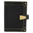LOUIS VUITTON Suhari Agenda PM Partner Planner Leather Black R21031 Auth 205860A-13
