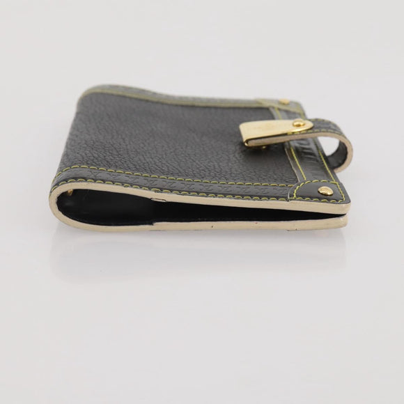 LOUIS VUITTON Suhari Agenda PM Partner Planner Leather Black R21031 Auth 205860A