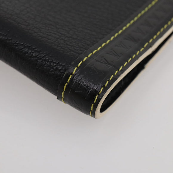 LOUIS VUITTON Suhari Agenda PM Partner Planner Leather Black R21031 Auth 205860A