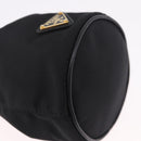 PRADA Pouch Nylon Black Gold Auth 205862M-11