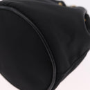 PRADA Pouch Nylon Black Gold Auth 205862M-14
