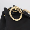 PRADA Pouch Nylon Black Gold Auth 205862M-16