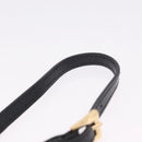 PRADA Pouch Nylon Black Gold Auth 205862M-8