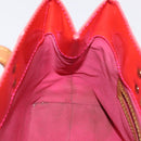 LOUIS VUITTON Monogram Vernis Fluo Reade PM Hand Bag Rose M91903 LV Auth 205868-26