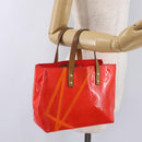 LOUIS VUITTON Monogram Vernis Fluo Reade PM Hand Bag Rose M91903 LV Auth 205868-28