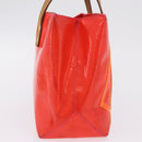 LOUIS VUITTON Monogram Vernis Fluo Reade PM Hand Bag Rose M91903 LV Auth 205868-5
