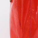 LOUIS VUITTON Monogram Vernis Fluo Reade PM Hand Bag Rose M91903 LV Auth 205868-14