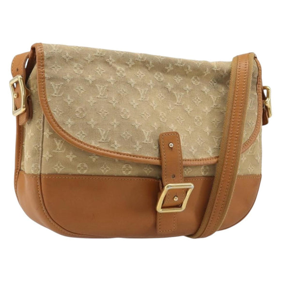 LOUIS VUITTON Monogram Mini Belanger Shoulder Bag Beige M92674 LV Auth 205875