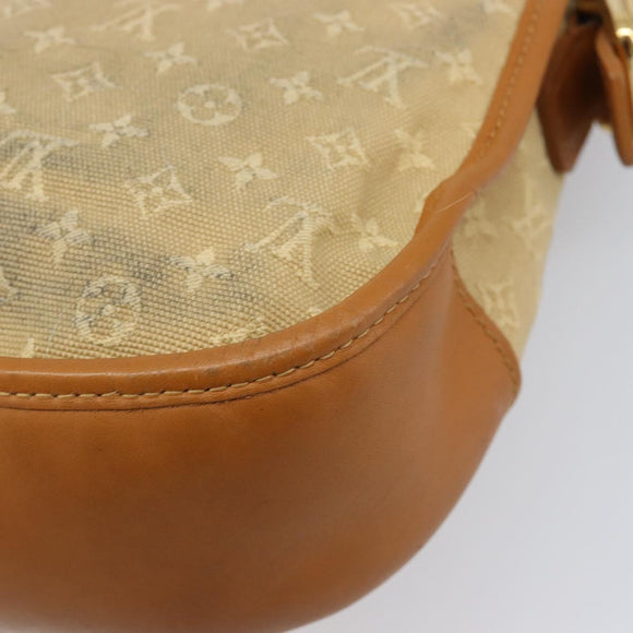 LOUIS VUITTON Monogram Mini Belanger Shoulder Bag Beige M92674 LV Auth 205875