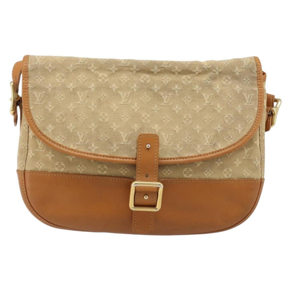 LOUIS VUITTON Monogram Mini Belanger Shoulder Bag Beige M92674 LV Auth 205875