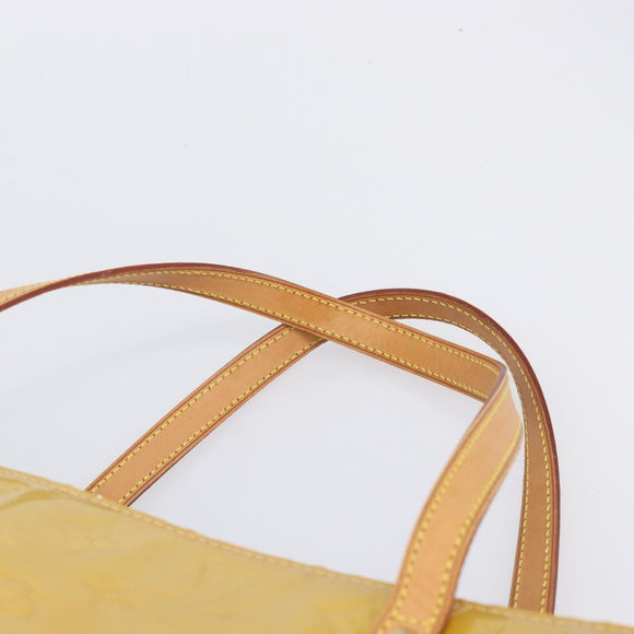 LOUIS VUITTON Monogram Vernis Reade GM Tote Bag Beige M91140 LV Auth 205878