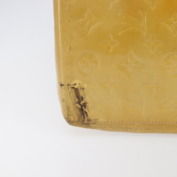 LOUIS VUITTON Monogram Vernis Reade GM Tote Bag Beige M91140 LV Auth 205878