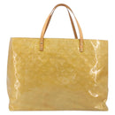 LOUIS VUITTON Monogram Vernis Reade GM Tote Bag Beige M91140 LV Auth 205878-2