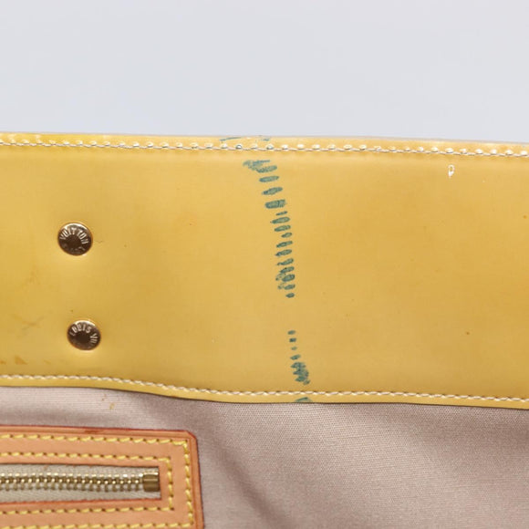 LOUIS VUITTON Monogram Vernis Reade GM Tote Bag Beige M91140 LV Auth 205878
