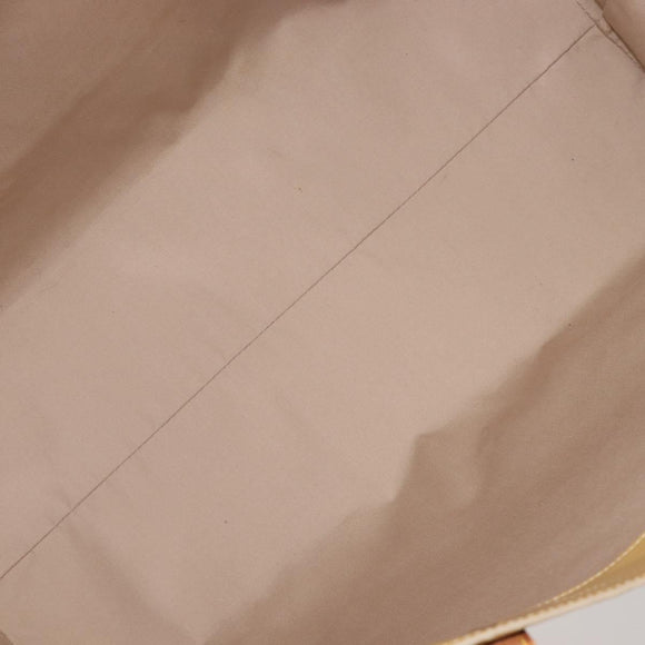 LOUIS VUITTON Monogram Vernis Reade GM Tote Bag Beige M91140 LV Auth 205878