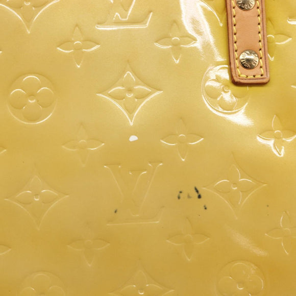 LOUIS VUITTON Monogram Vernis Reade GM Tote Bag Beige M91140 LV Auth 205878