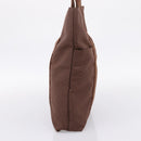 HERMES Her Line Cabas Hand Bag Canvas Brown Auth 205879A-4