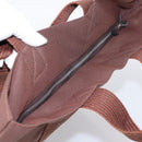 HERMES Her Line Cabas Hand Bag Canvas Brown Auth 205879A-7