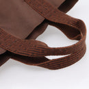 HERMES Her Line Cabas Hand Bag Canvas Brown Auth 205879A-8