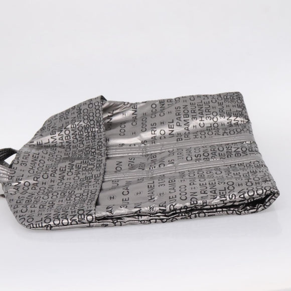 CHANEL Unlimited Garment Cover Nylon Silver CC Auth 205880A