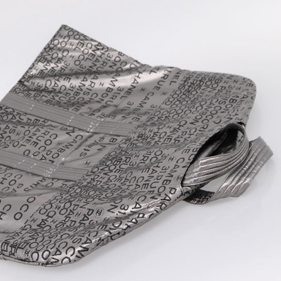 CHANEL Unlimited Garment Cover Nylon Silver CC Auth 205880A
