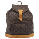 LOUIS VUITTON Monogram Montsouris GM Backpack M51135 LV Auth 205883-13