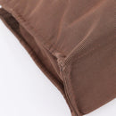 HERMES Her Line MM Hand Bag Canvas Brown Silver Auth 205885A-13