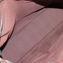 HERMES Her Line MM Hand Bag Canvas Brown Silver Auth 205885A-16