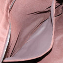 HERMES Her Line MM Hand Bag Canvas Brown Silver Auth 205885A-19