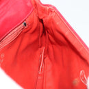 CHANEL Matelasse Waist Bag Leather Red Gold Tone CC Auth 205887-28