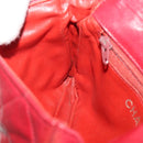 CHANEL Matelasse Waist Bag Leather Red Gold Tone CC Auth 205887-29