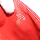 CHANEL Matelasse Waist Bag Leather Red Gold Tone CC Auth 205887-12
