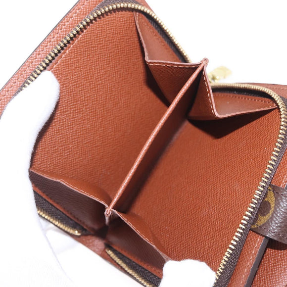 LOUIS VUITTON Monogram Compact zip Wallet M61667 LV Auth 205889V