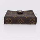 LOUIS VUITTON Monogram Compact zip Wallet M61667 LV Auth 205889V-5
