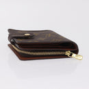 LOUIS VUITTON Monogram Compact zip Wallet M61667 LV Auth 205889V-6