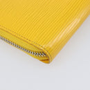 LOUIS VUITTON Epi Zippy Wallet Long Wallet Yellow M60309 LV Auth 205890V-11