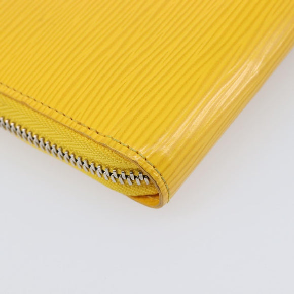 LOUIS VUITTON Epi Zippy Wallet Long Wallet Yellow M60309 LV Auth 205890V