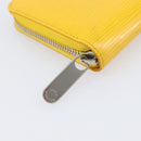LOUIS VUITTON Epi Zippy Wallet Long Wallet Yellow M60309 LV Auth 205890V-12