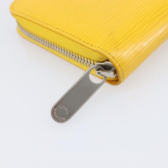 LOUIS VUITTON Epi Zippy Wallet Long Wallet Yellow M60309 LV Auth 205890V