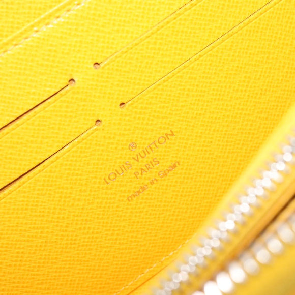LOUIS VUITTON Epi Zippy Wallet Long Wallet Yellow M60309 LV Auth 205890V