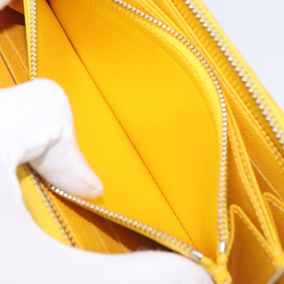LOUIS VUITTON Epi Zippy Wallet Long Wallet Yellow M60309 LV Auth 205890V