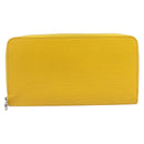 LOUIS VUITTON Epi Zippy Wallet Long Wallet Yellow M60309 LV Auth 205890V-2